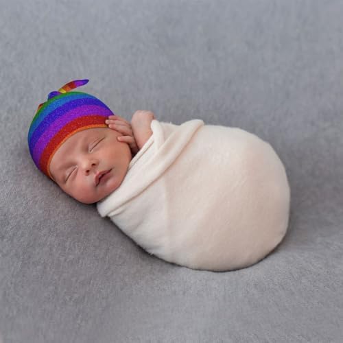 Perfect Choice Adjustable Glitter Baby Beanie Hat for 0-6 Months