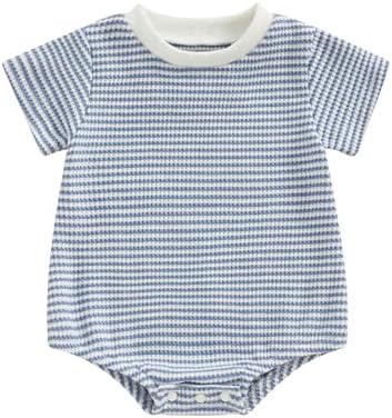 Cute Striped Romper for Boys Girls Perfect for Daily Summer