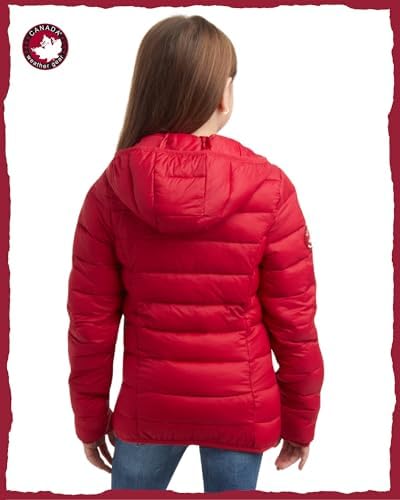 Perfect for Winter Lightweight Packable Water-Resistant Puffer Jacket for Girls