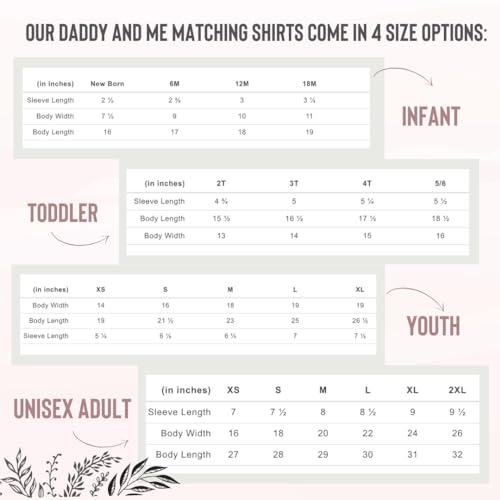 Dad and Daughter Matching 100 Cotton Outfit