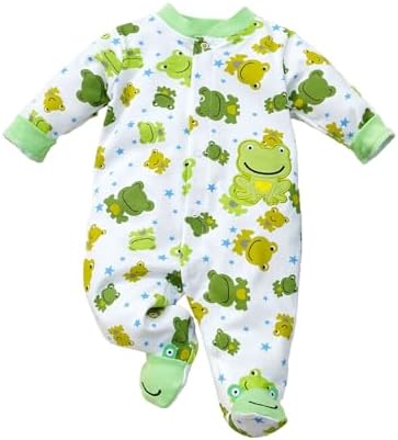 Baby Boys Girls Long Sleeve Romper Pure Cotton Footed New Born Clothes