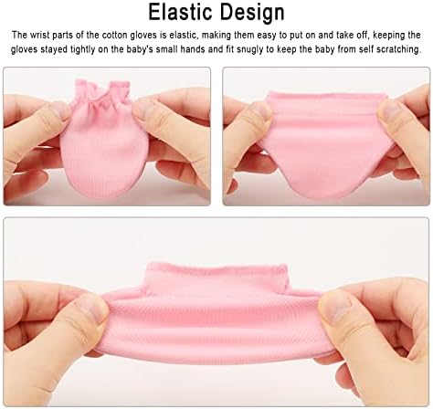 Soft No- Scratch Hypoallergenic mittens for Babies 0-6 Months