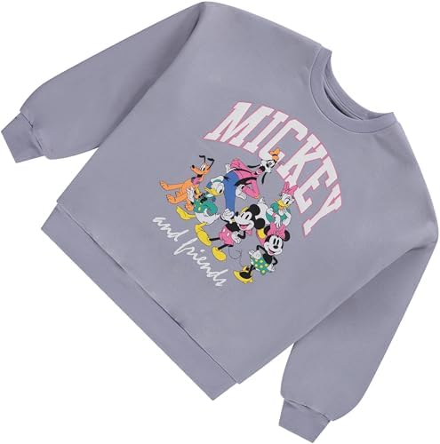 Disney Mickey Mouse Womens Collegiate Crewneck Sweatshirt
