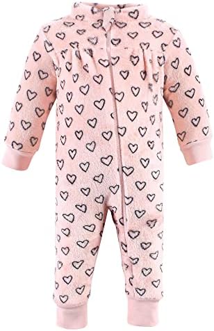 Hudson Baby Baby Girls Plush Jumpsuit With 3D Animal Design