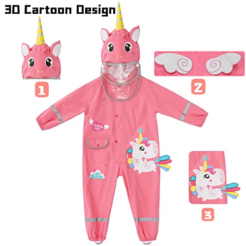 Fewlby Toddler Girls Lightweight Rain Jacket