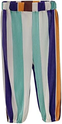 Tropical Stripe Summer Outfit Boys Girls Cotton Pants