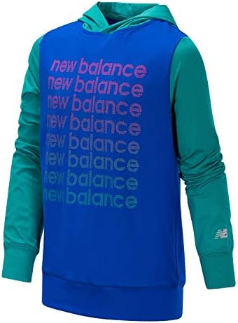 New Balance Girls Hooded Pullover Long Sleeve