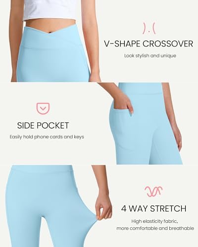 JOCMIC Girls V-Cross Waist athletic wear