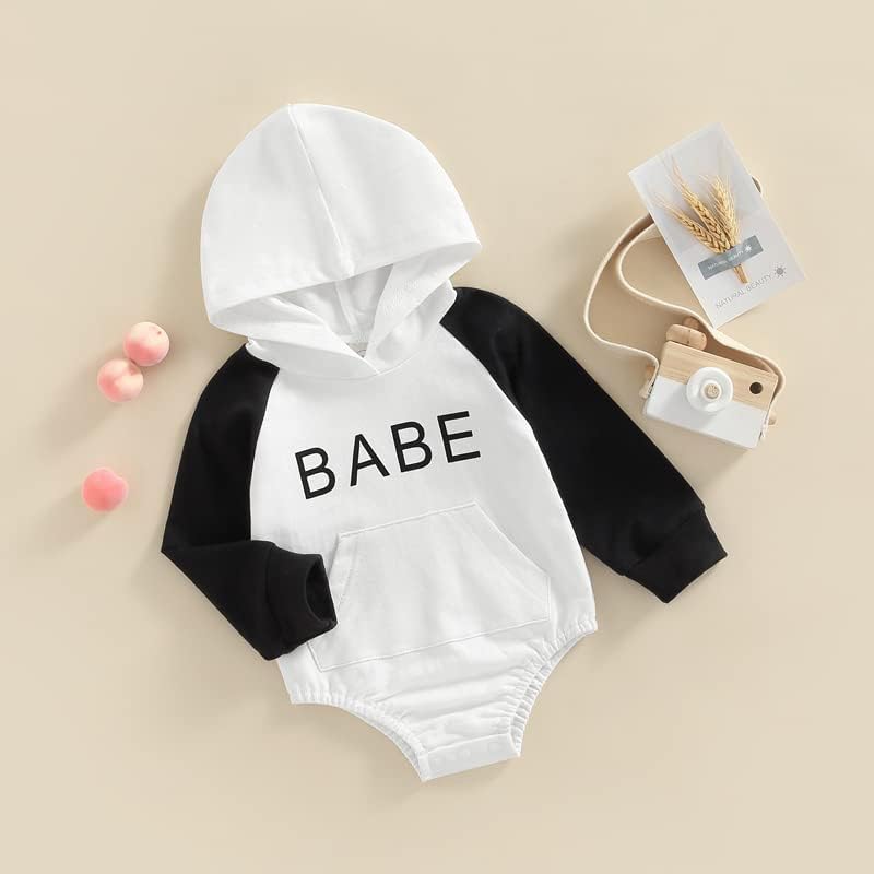 LIOMENGZI Newborn Baby Romper Pullover Jumpsuit White-D 3-6 Months