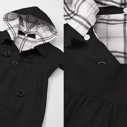 SNUG STYLISH BinpaW Girls Hooded Trench Coat