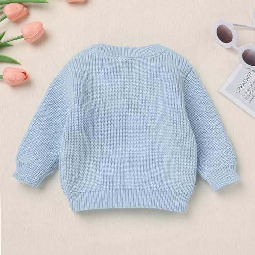 AWIBMK Winter Snowflake 1st Birthday Knitted Sweater for Toddler Boys Girls