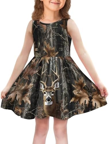 Frymappies Girls Streetwear - Mini Sleeveless Summer Dress for 2-14 Year Olds