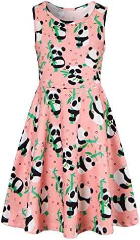 BFUSTYLE Girls Casual Sleeveless Floral Sundress for Ages 4-15