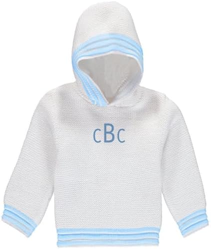 Julius Berger Personalized Baby Sweater Monogram - Soft Custom Design Made in USA