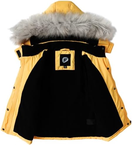 Waterproof Cozy Winter Coats for Girls Soft Fleece Puffers with 3000mm Shield
