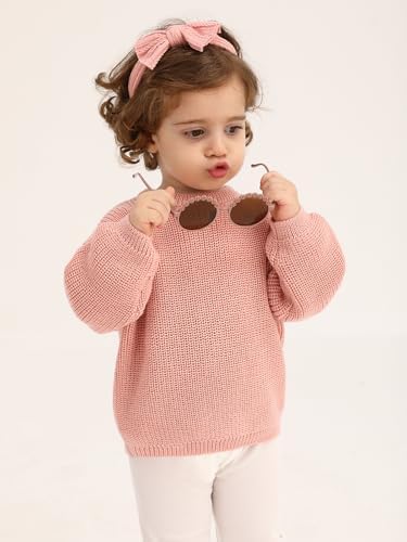EHOO Baby Boy Knit Sweater for Toddler Girls Fall Winter Cozy Dress
