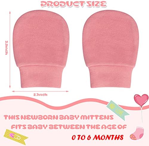 9-Pair No Scratch Newborn Gloves