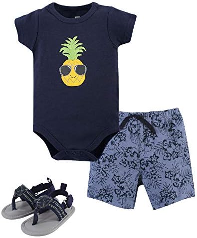 Bodysuit Shorts Shoes Hudson Baby Unisex Baby Set