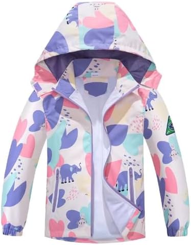 Welity Girls Waterproof Wind-Resistant Jackets Style Meets Functionality