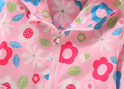 Lightweight Hooded Windbreaker for Toddler Girls