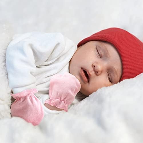 Soft No- Scratch Hypoallergenic mittens for Babies 0-6 Months