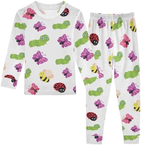 WIFIU 2-Piece Long Sleeve Pajama Set for Girls