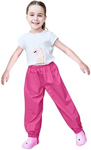 Kids Baby Rain Pants for US Toddlers waterproof Cotton Pants