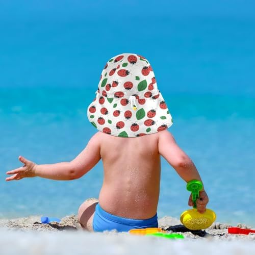 Lemon Yellow UPF 50 Toddler Sunhat - Adjustable Beach Cover for Kids