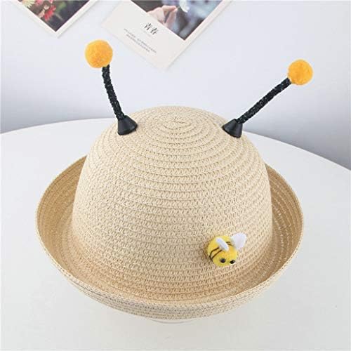 Summer Animal Style Straw Hat for Kids UPF 50