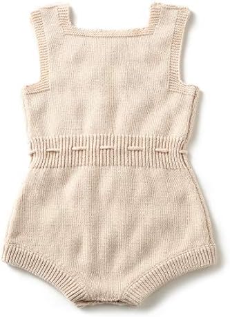 Adorable Knitting Romper for Baby Girls