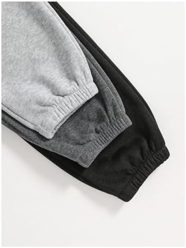 Floerns 3-Piece Elastic Jogger Pants
