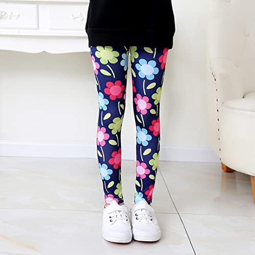 Toddler Girls Boys Fashion FallSpring Loose Pants Bottoms Dark Blue Floral Prints