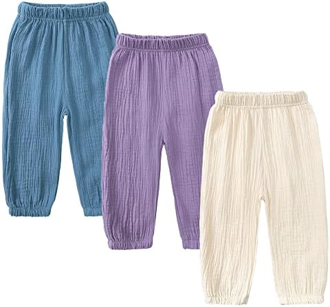 Kids Tales 3-Piece Cotton Linen Trousers