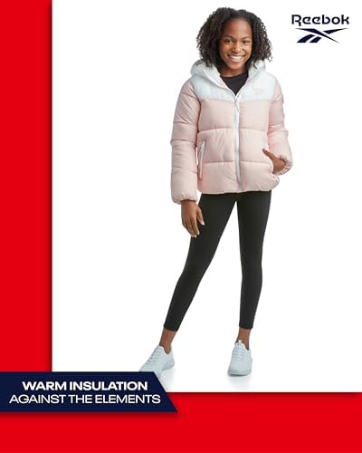 Reebok Girls Puffer Winter Jacket Warm Stylish