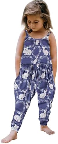 Easter Bunny Print Romper for Toddler