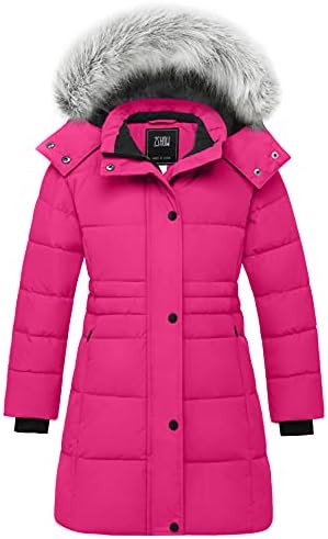 ZSHOW Girls Winter Coat Long Hooded Parka