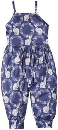 Easter Bunny Print Romper for Toddler