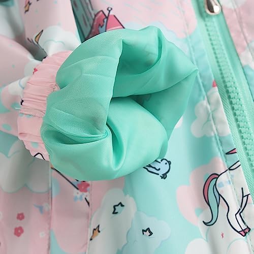 Little Hand Girls Cartoon Unicorn Jacket