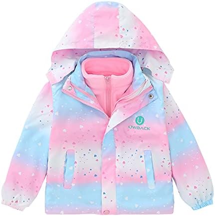 Weather-Adaptable Girls 3-in-1 Fleece Jacket