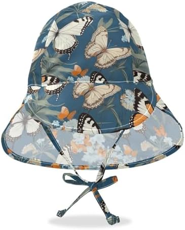 Emelivor Adjustable Baby Sun Hat with UV Protection for Toddlers Kids