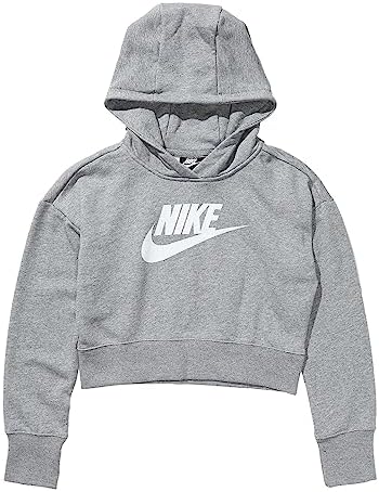 Nike Girls Sportswear Club Fleece Crop Hoodie