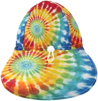 Emelivor Rainbow Spiral Tie Dye Toddler UV Protection Sun Hat