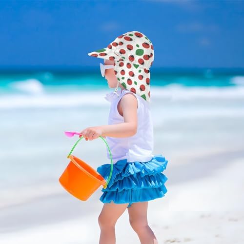 Lemon Yellow UPF 50 Toddler Sunhat - Adjustable Beach Cover for Kids