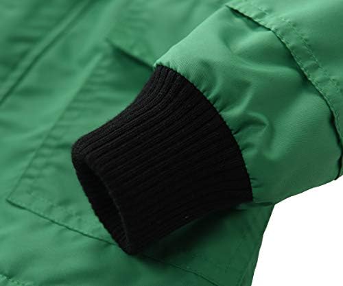 Hiheart Kids Waterproof Hooded Rain Jacket with Cotton Lining