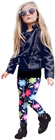 Toddler Girls Boys Fashion FallSpring Loose Pants Bottoms Dark Blue Floral Prints