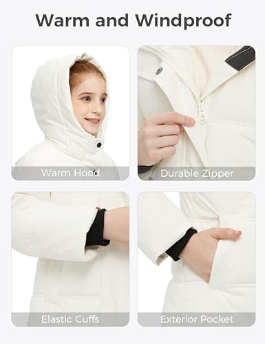 Warm Cozy Girls Winter Coat - Puffer Jacket
