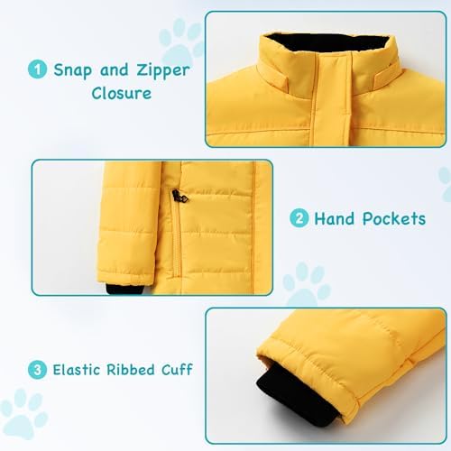 Waterproof Cozy Winter Coats for Girls Soft Fleece Puffers with 3000mm Shield