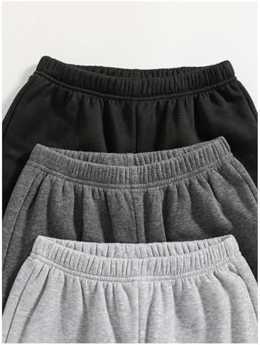 Floerns 3-Piece Elastic Jogger Pants