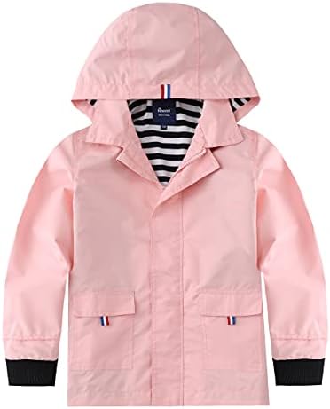Hiheart Boys Girls Waterproof Hooded Jackets