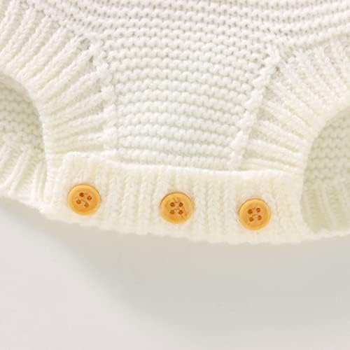 AMIMOJY - Newborn Baby Knit Romper Cotton Sleeveless